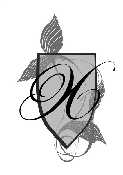 X harfi ile zarif monogram tasarım şablonu.