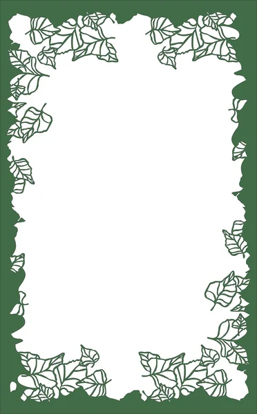 ağaç yaprak çerçeve