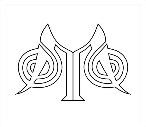 Logotipo de línea abstracta — Archivo Imágenes Vectoriales