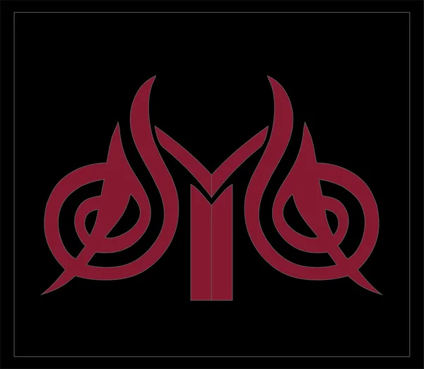 Kırmızı soyut logosu