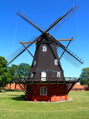 Old traditional windmill clipart