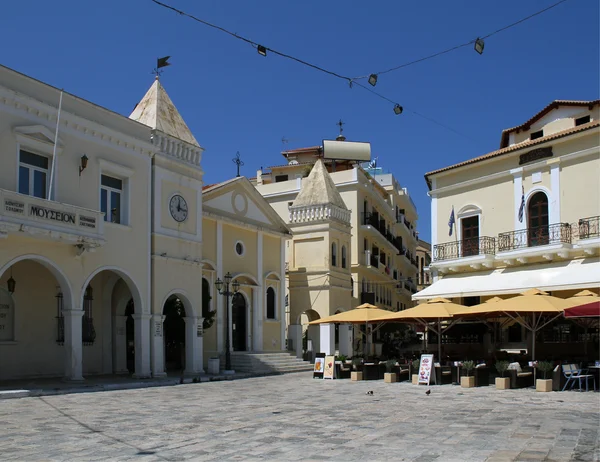 Mousio Solomou ke Epifanon Zakinthion na náměstí svatého Markos-Řecko, ostrov Zakynthos, Zakynthos Stock Fotografie