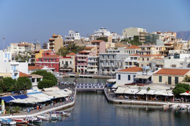Görünümünü Agios Nikolaos, Crete, Yunanistan
