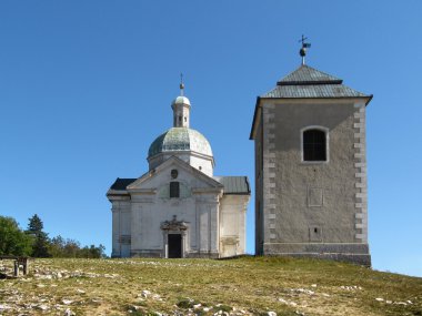 Mikulov, South Moravia yakınlarındaki kutsal tepe