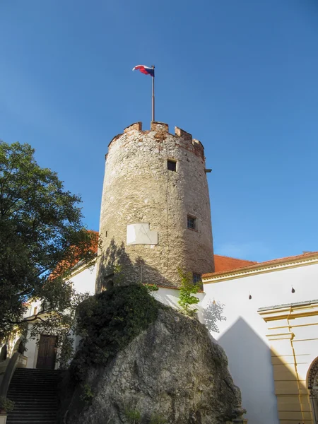 Torre en el Castillo de Mikulov — Foto de Stock