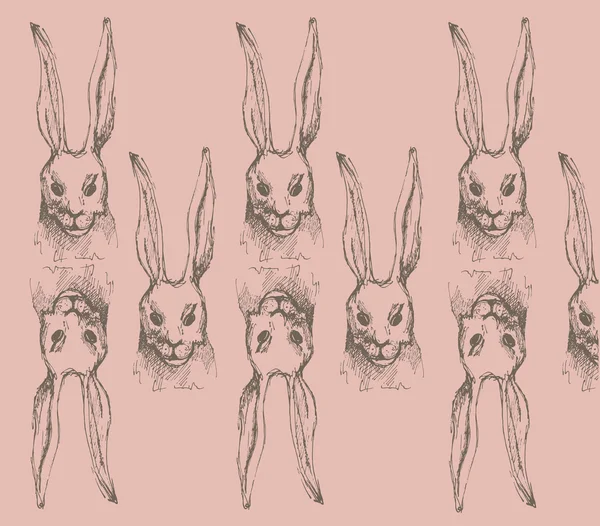 Sevimli tavşan, tavşan vektör çizim kroki..