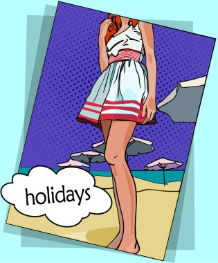 vektör çizim pop sanat tarzı.