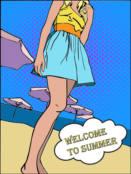 vektör çizim pop sanat tarzı.