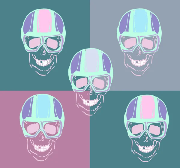 Kafatası ile Pilot vektör çizim 1 bardak bir kroki için