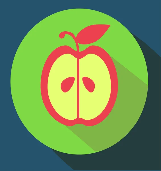 Düz stil ikonu uzun gölge ile. hava balonu.