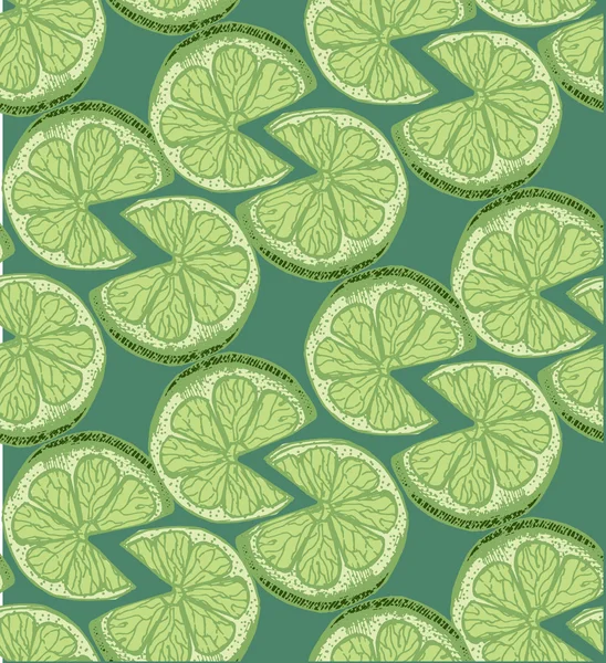 Sorunsuz dilim limon narenciye desen arka plan. Stil kroki