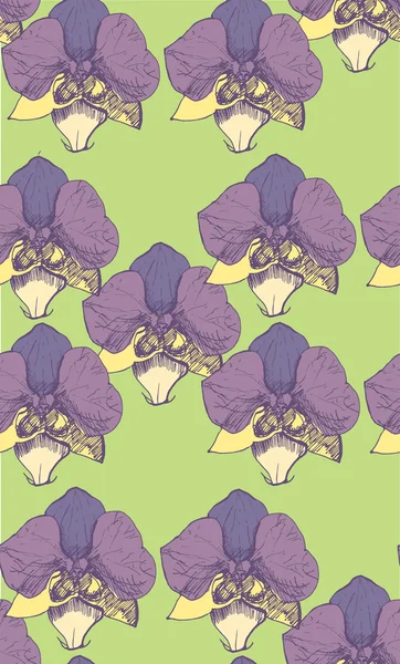 Desen arka plan sorunsuz menekşeler. Stil kroki.