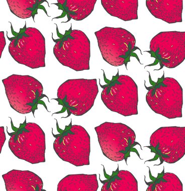 Çilek pattern.in tarzı kroki