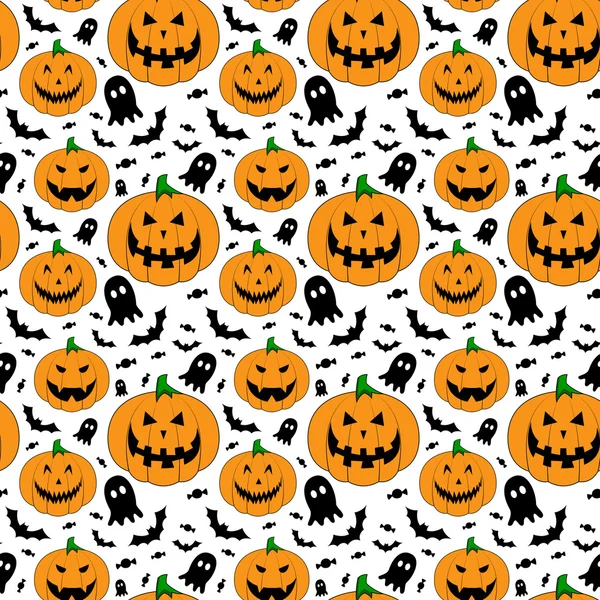 Halloween naadloos patroon — Stockfoto