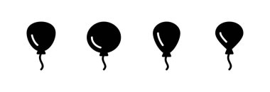 Balon simgesi vektör illüstrasyonu. Parti balonu işareti ve sembolü