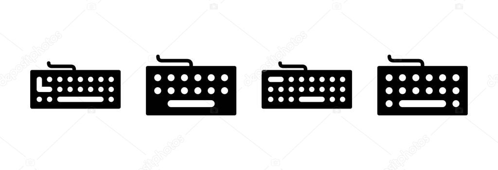 Keyboard icon vector illustration. keyboard sign and symbol