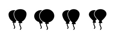 Balon simgesi vektör illüstrasyonu. Parti balonu işareti ve sembolü