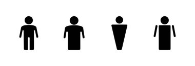 Erkek ikonu vektör illüstrasyonu. Erkek işareti ve sembol. insan sembolü