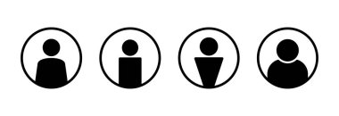 Kullanıcı Simgesi vektör illüstrasyonu. İmza ve sembol. insanlar simgesi. 