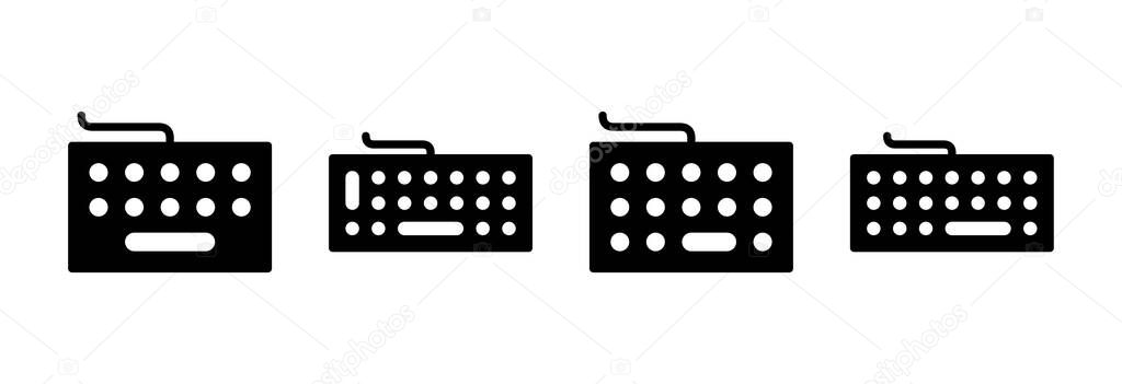 Keyboard icon vector illustration. keyboard sign and symbol