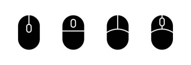 Fare simgesi vektör illüstrasyonu. Tıklama işareti ve sembol. işaretleyici simgesi vektörü.