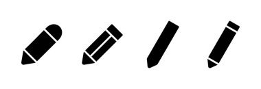Kalem simgesi vektör illüstrasyonu. Kalem işareti ve sembol. Simge vektörünü düzenle