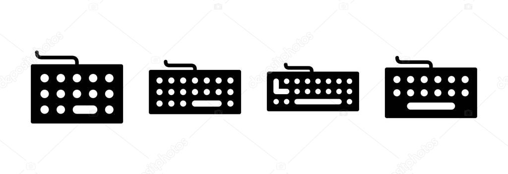 Keyboard icon vector illustration. keyboard sign and symbol