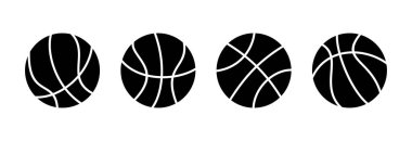 Basketbol ikonu vektör illüstrasyonu. Basketbol tabelası ve sembol