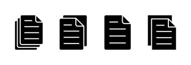 Belge simgesi vektör illüstrasyonu. Kağıt ve sembol. Dosya Simgesi