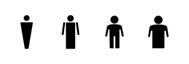 Erkek ikonu vektör illüstrasyonu. Erkek işareti ve sembol. insan sembolü