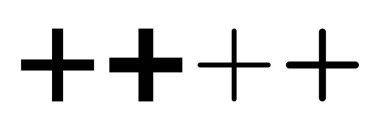 Artı simge vektör illüstrasyonu. Artı işareti ve sembol ekle