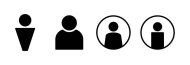 Kullanıcı Simgesi vektör illüstrasyonu. İmza ve sembol. insanlar simgesi. 