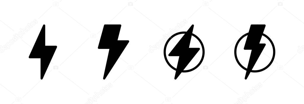 Lightning icon vector illustration. electric sign and symbol. power icon. energy sign