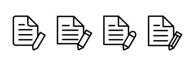 Note icon vector illustration. notepad sign and symbol
