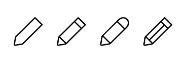 Kalem simgesi vektör illüstrasyonu. Kalem işareti ve sembol. Simge vektörünü düzenle