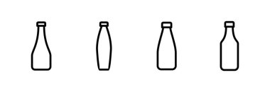 Şişe ikonu vektör illüstrasyonu. şişe işareti ve sembol