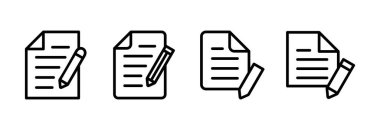 Note icon vector illustration. notepad sign and symbol