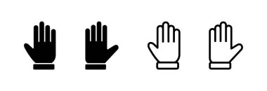 El ikonu vektör illüstrasyonu. El işareti ve sembol. el hareketi