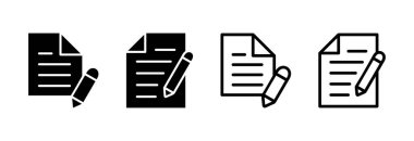 Note icon vector illustration. notepad sign and symbol