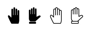El ikonu vektör illüstrasyonu. El işareti ve sembol. el hareketi