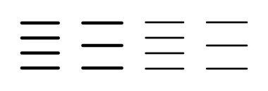 Menü Simgesi vektör illüstrasyonu. Web menü işareti ve sembol. Hamburger menüsü sembolü