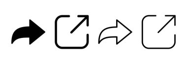 Simge vektör illüstrasyonunu paylaş. İşaret ve sembol paylaşımı