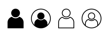 Kullanıcı Simgesi vektör illüstrasyonu. İmza ve sembol. insanlar simgesi.