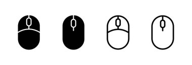 Fare simgesi vektör illüstrasyonu. Tıklama işareti ve sembol. işaretleyici simgesi vektörü.