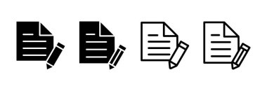 Note icon vector illustration. notepad sign and symbol