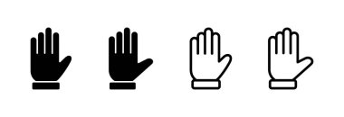 El ikonu vektör illüstrasyonu. El işareti ve sembol. el hareketi