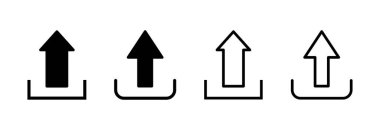 Simge vektör illüstrasyonu yükle. veri işareti ve sembolü yükle