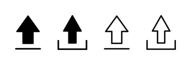 Simge vektör illüstrasyonu yükle. veri işareti ve sembolü yükle