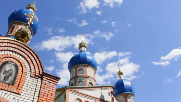 Temple Of Icon Of Mother Of God — Stock Video