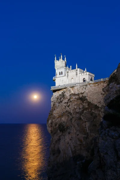 gece ay ışığında kırlangıç yuva